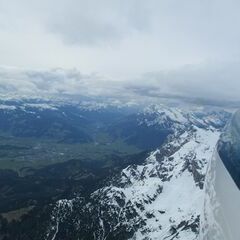 Flugwegposition um 13:01:18: Aufgenommen in der Nähe von Gemeinde Maria Alm am Steinernen Meer, 5761, Österreich in 2871 Meter